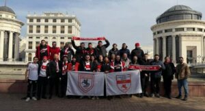 Навивачите на Самсунспор го „окупираа“ Скопје (ВИДЕО)