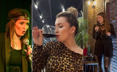 Македонската стенд ап комичарка за Св. Трифун и Св.Валентин спои убаво и корисно, ама што е следно: Надица Петрова лани имаше празнична „дружба што не се заборава“, а годинава? (ФОТО)