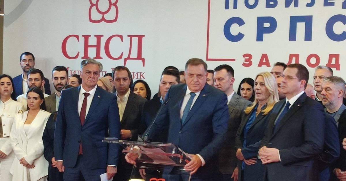 Додик прогласи победа на Каран на изборите за претседател на Република Српска