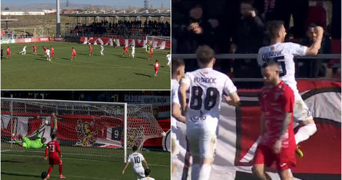 Цветковиќ пак стрела за Вардар: Даде ефектен гол против Работнички! (ВИДЕО)