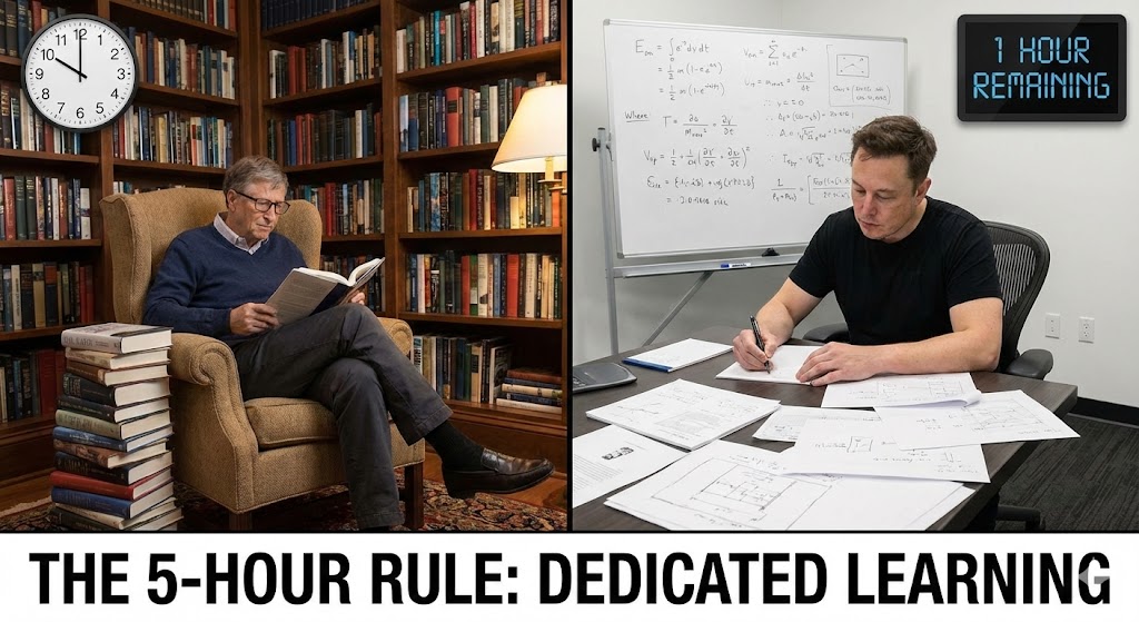 Тајната на најуспешните: Што е „Правилото од 5 часа“ кое го применуваат Бил Гејтс и Илон Маск?