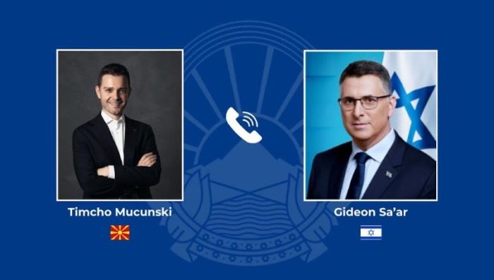 Телефонски разговор на Муцунски со министерот за надворешни работи на Израел