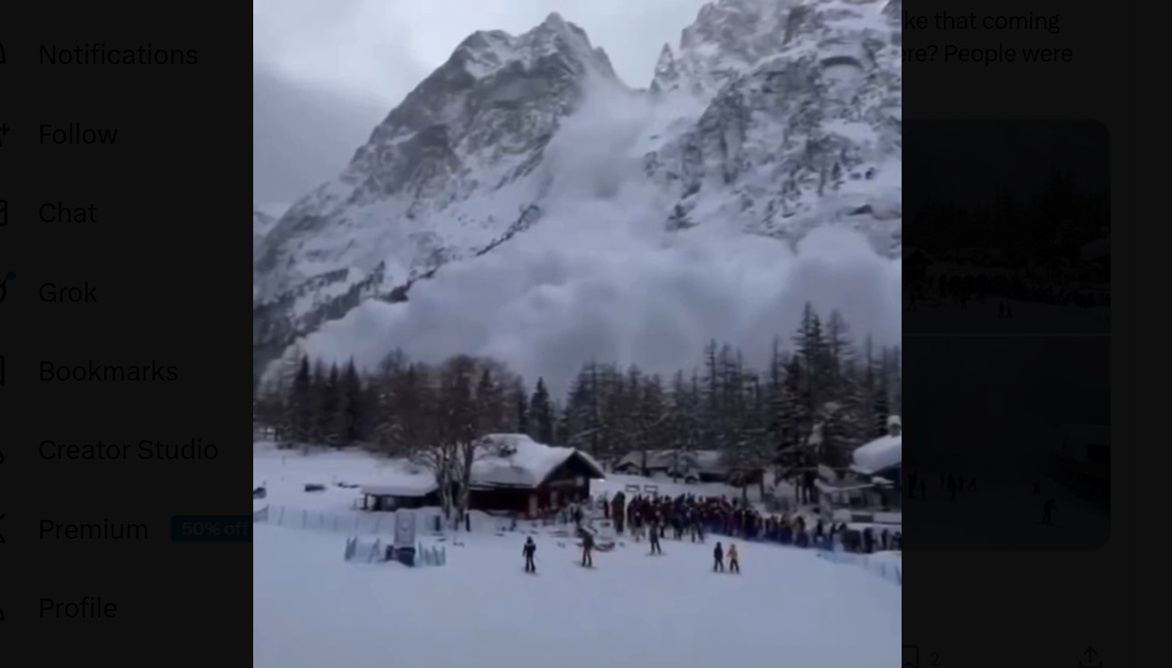 Лавина зафати скијачки центар во Италија - на социјалните мрежи се споделуваат драматични снимки