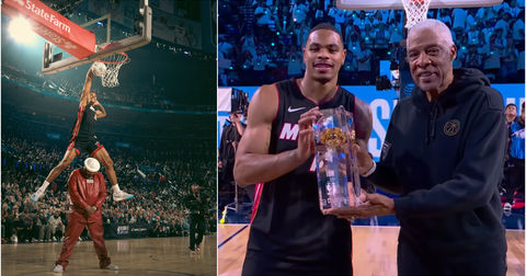 ВИДЕО: Џонсон со забивање преку човек и „ветерница“ победи на „Ол-старот“