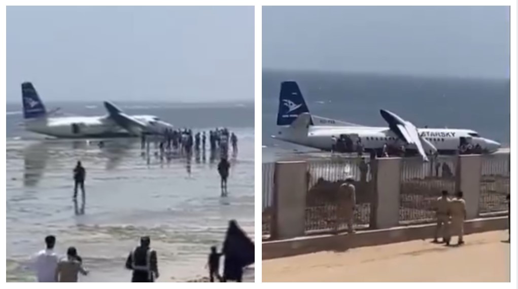 ЧУДО: Патнички авион се урна на плажа, сите патници преживеале (ВИДЕО)