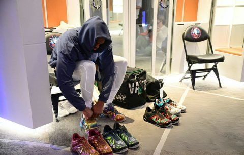 Македонски шмек на  годинешниов All Star натпревар:  Најдобриот NBA играч во моментов, носеше патики дизајнирани од Сатја Грабулоски