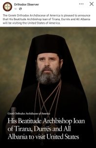 Америка ги отвора вратите за архиепископот на Албанија: Православен настан со силна симболика