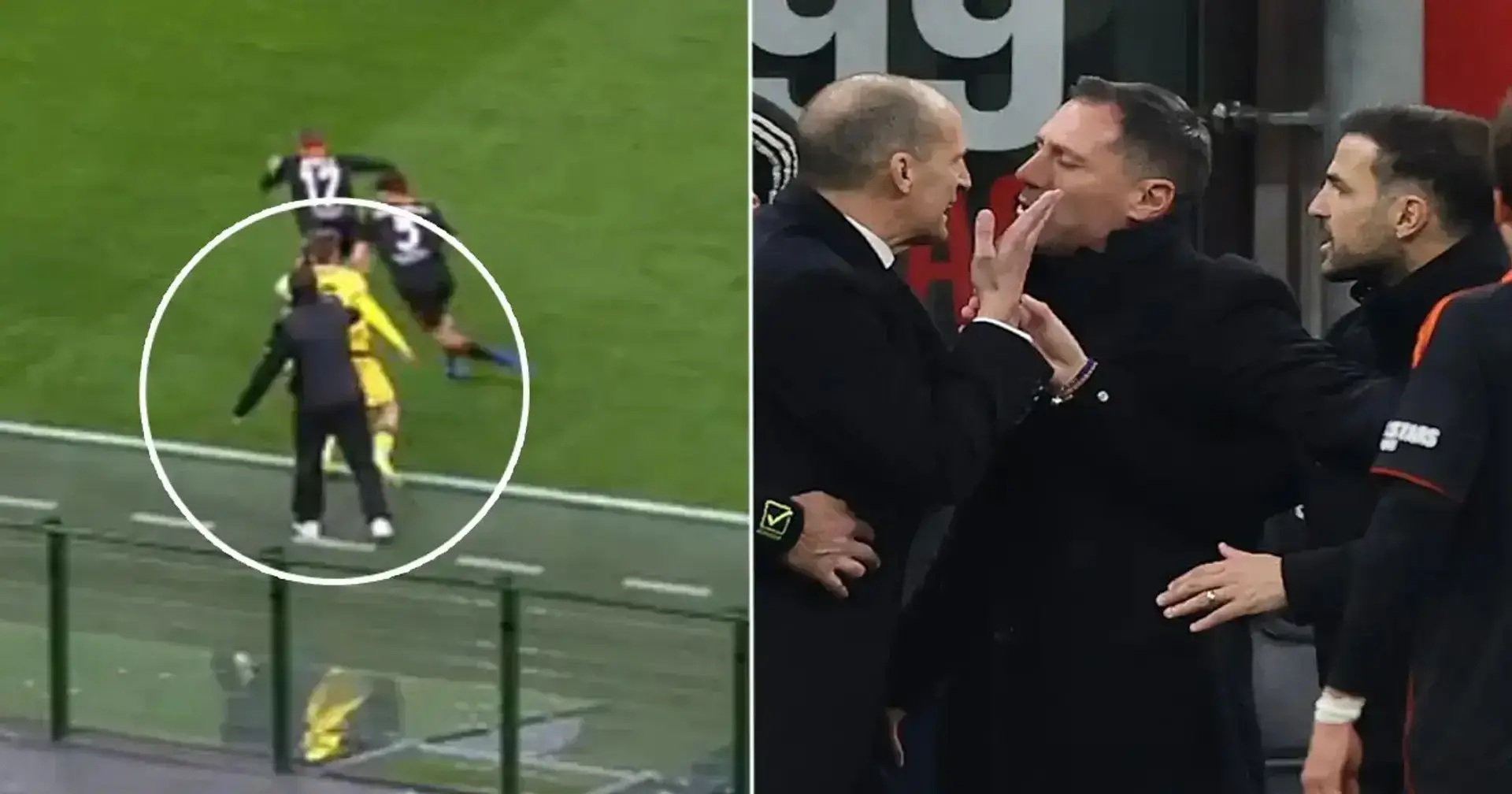 Имало и „трето полувреме“ во Милано, Алегри го нападнал Фабрегас: Идиот, дете кое вчера стана тренер!