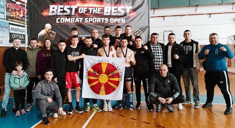 Четири злата и едно сребре за Нинџицу клубот Битола Бест оф д бест Комбат спортс опен Грција