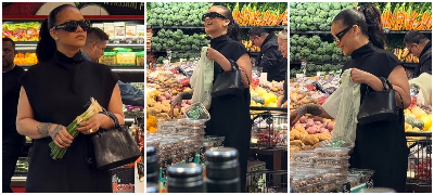 Ријана сама пазари во маркет и покрај тоа што е милијардерка – Одбира овошје и зеленчук, се смее со купувачите (фото)