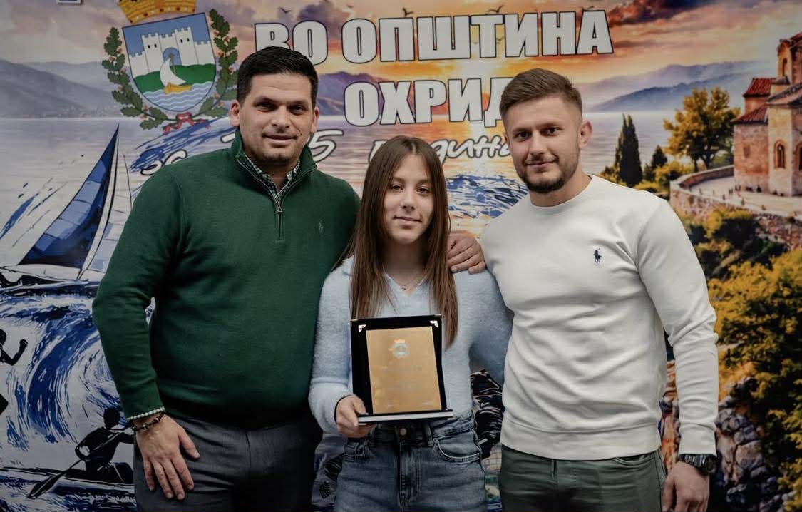 Теа Донева од БК Аждер со признание „Најдобрите од спортот во Општина Охрид 2025“