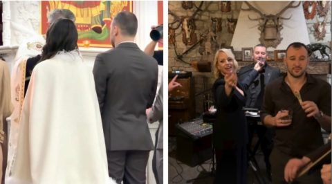 Се ожени ракометарот Дејан Манасков, а главна музичка ѕвезда на свадбената вечер беше Тамара Тодевска