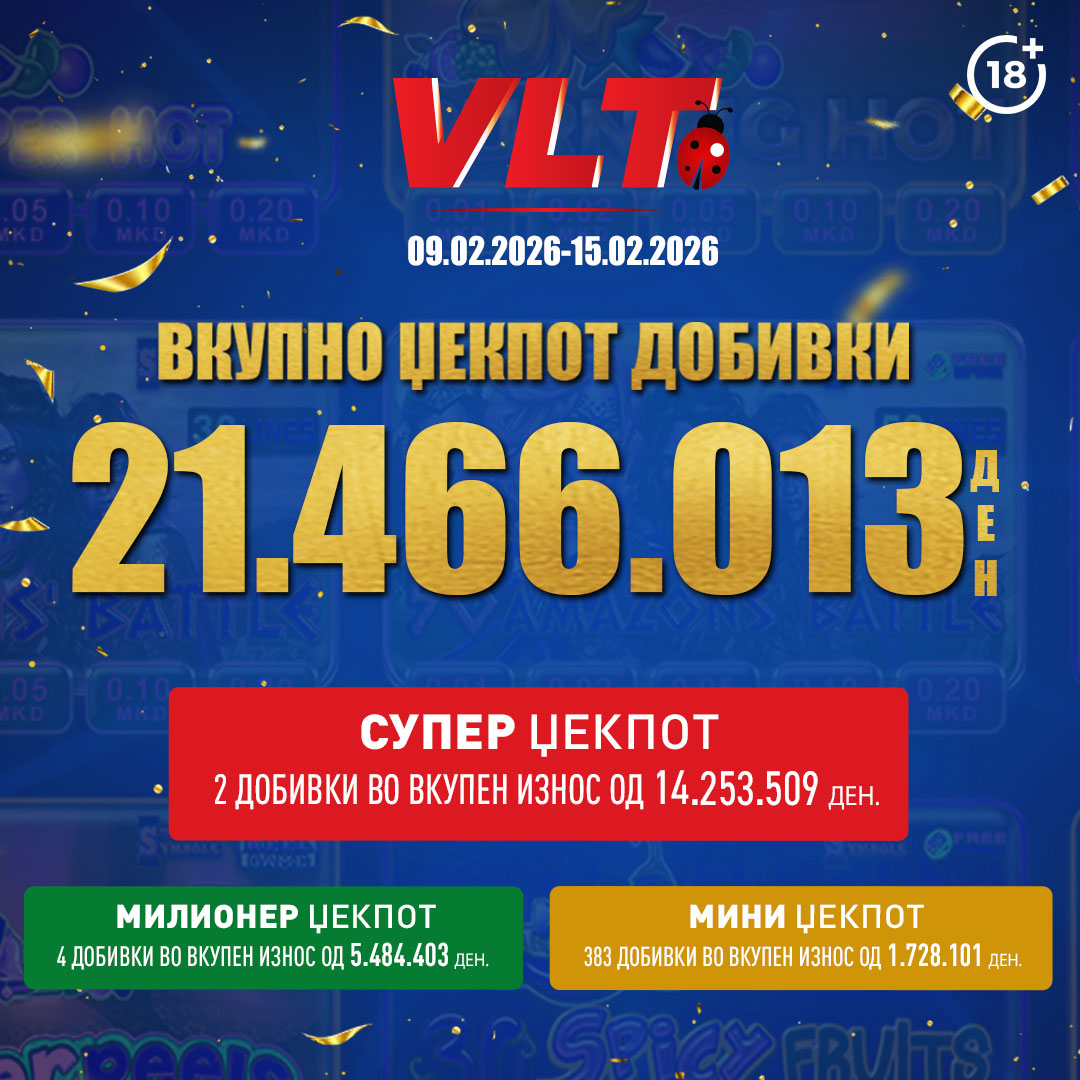 СРЕЌНИ ВЛТ ВЕСТИ: Ф.Н. ОСВОИ СУПЕР МИЛИОНЕР ВРЕДЕН 7.070.623 ДЕНАРИ