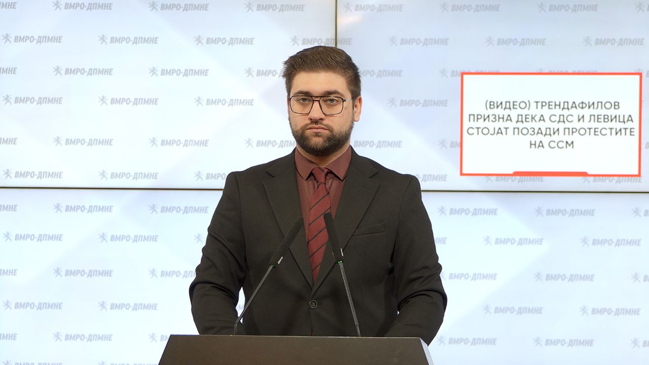 Трендафилов призна дека СДС и Левица стојат позади протестите на ССМ