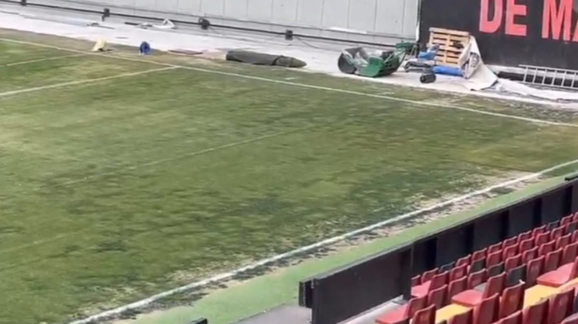 Очаен теренот на стадион во Мадрид, мечот одложен
