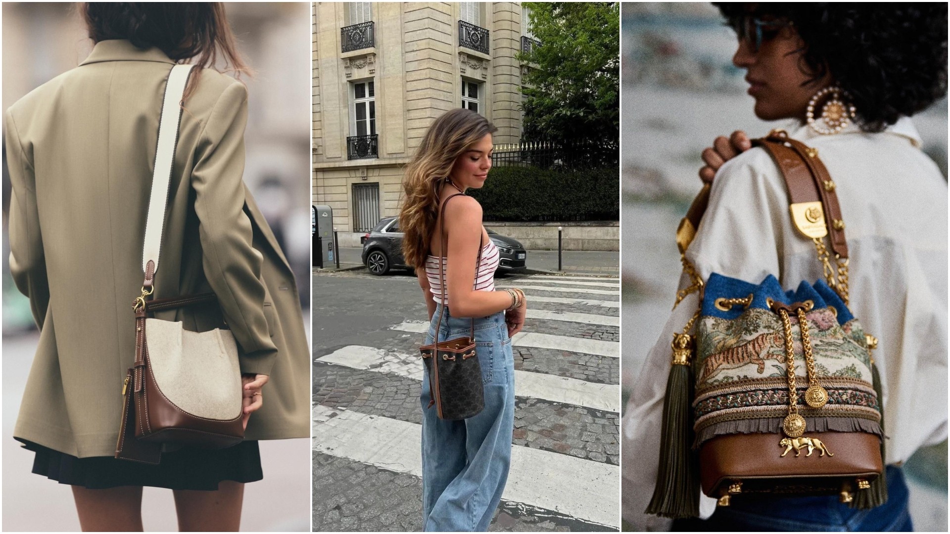 Моделот што нашите баби го обожаваа во 70-тите години повторно владее на сцената: Чантата Bucket bag е тренд додаток на 2026 година