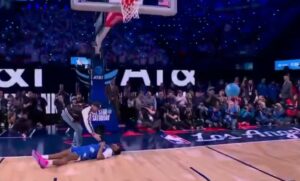 Страшен пад во натпреварот на забивања на Ол-стар (ВИДЕО)