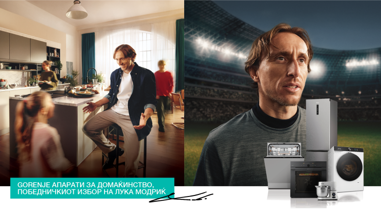 Gorenje го именува фудбалската легенда Лука Модриќ за бренд-амбасадор: Вистинската извонредност започнува дома