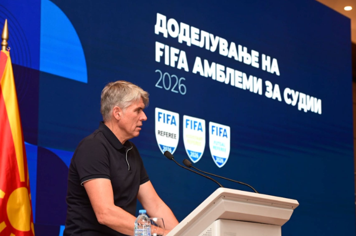 Првиот човек на судиската комисија на УЕФА, Росети: Македонските судии напредуваат