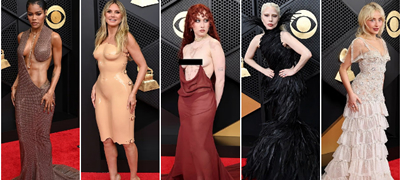 Хајди Клум во „гол“ фустан – Најубаво и најлошо облечените дами на Греми 2026
