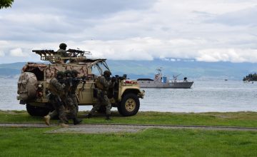 Вежбовни активности на белгиската армија на подрачјето на Охрид и кај селото Радожда