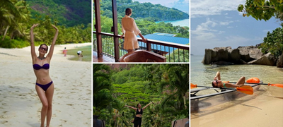 Каролина Гочева (45) во совршено бикини издание на Сејшели - кајакари, ги покажува специјалитетите