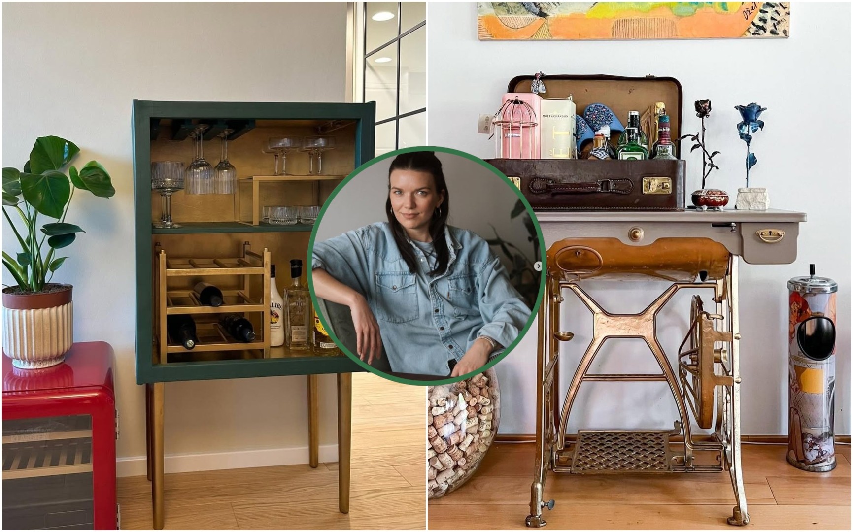 Дина го трансформира стариот мебел во дизајнерски парчиња: „Кога ќе ги вклучиш „сите четири светла“ и ќе ставиш парче од патот во багажникот – бесценето!“