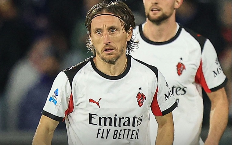 Лука Модриќ стана трет најстар стрелец во историјата на Серија А, првите двајца се исто така од Милан