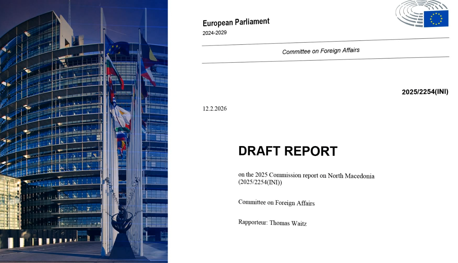 Вајц: Потребен е итен напредок во уставните измени и итни реформи