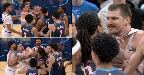 Вака лут не бил никогаш: Јокиќ „полуде“ по неспортски фаул и следуваше хаос (ВИДЕО)