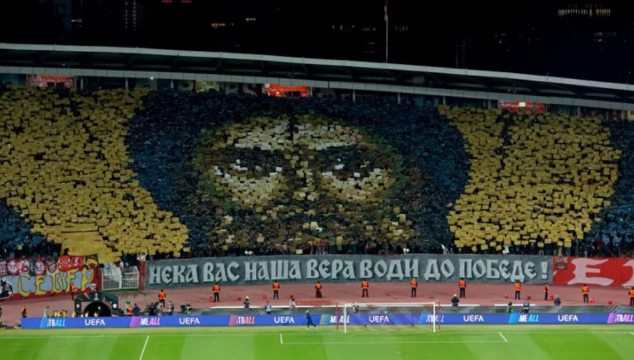 УЕФА демантира: Звезда не била казната поради православната кореографија!