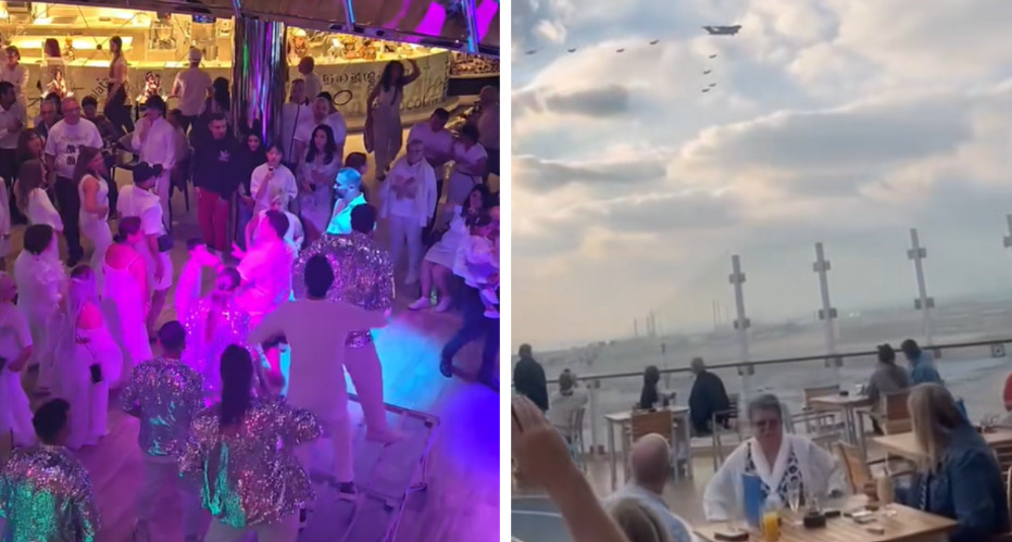 (Видео) Патници заробени на крузери во Дубаи: додека се слушаат експлозии некои танцуваа покрај базен
