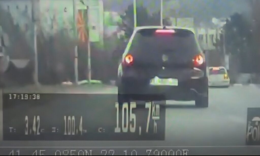 21-годишник возел повеќе од двојно над дозволеното во Штип – полицијата го санкционираше