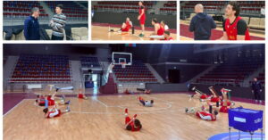 Кошаркарите го одработија единствениот тренинг во Баку пред утрешниот меч со Азербејџан (ФОТОГАЛЕРИЈА)