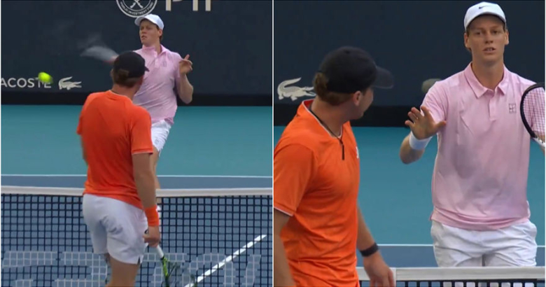 Синер удри противник, па се извинуваше