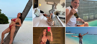 Луна Џогани (30) роденденски се снима и фали со луксуз и шампањ на Малдиви – пред да остане заробена таму