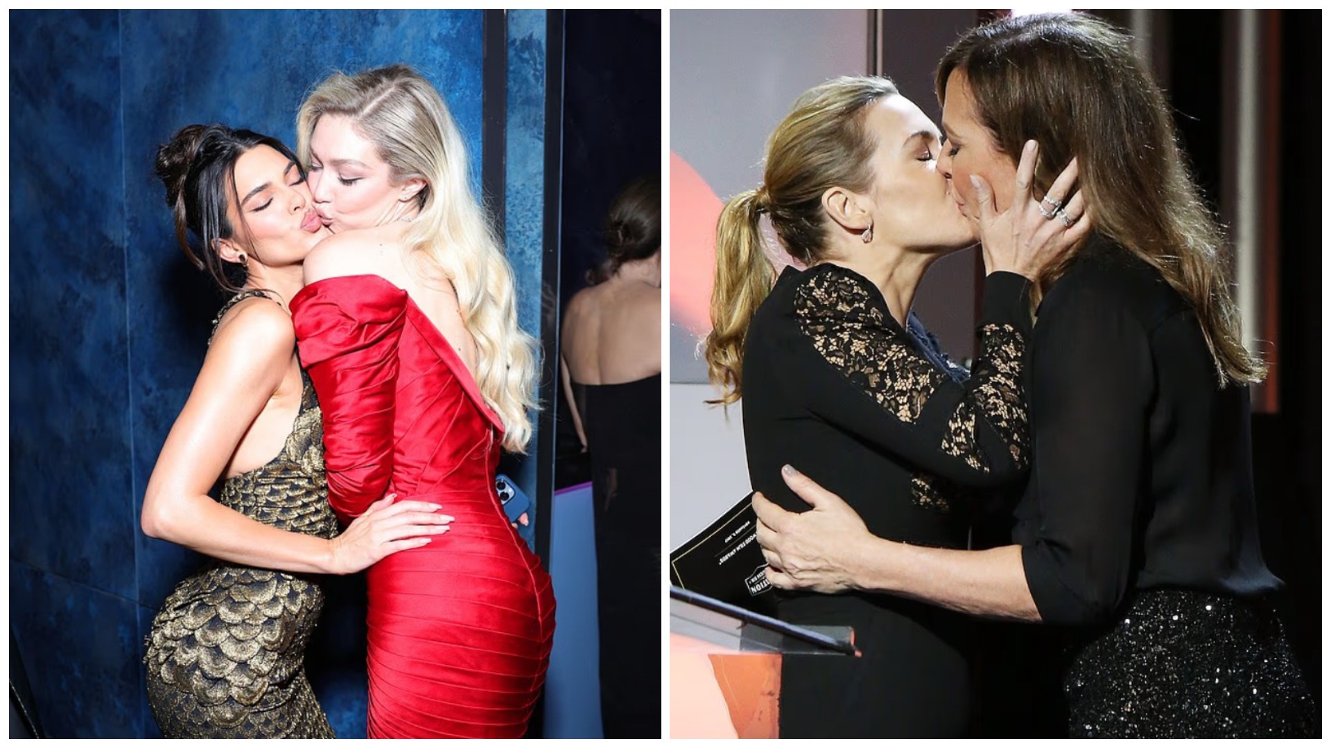 Славните дами сè почесто ги бакнуваат пријателките во уста – Експерт објаснува зошто го прават тоа