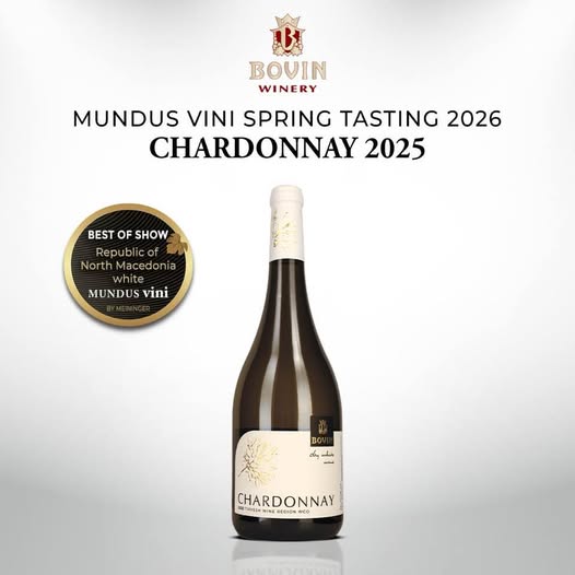 Вината на Бовин освоија 3 златни и 4 сребрени медали на престижниот натпревар MUNDUS VINI 2026