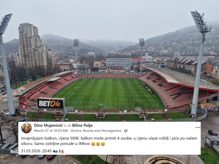 Босанец издава балкон со поглед на стадионот во Зеница за Босна – Италија, му нуделе „Лада Нива“, тон компири...