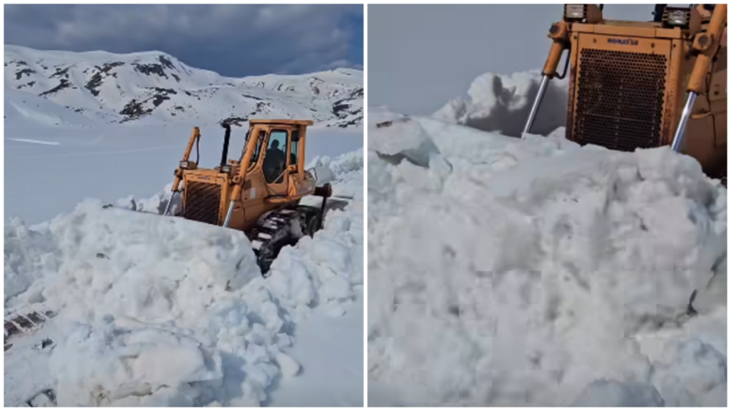 Патот кон Галичник поради снег повторно непрооден