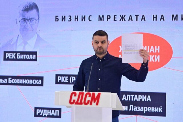 Димитријевиќ: Божиновска внесува фирма од црната листа на САД во бизнис-мрежата на Мицкоски