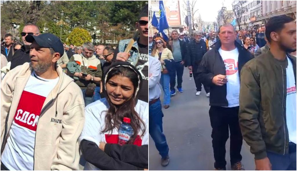 (ФОТО) Заедничка парада на СДСМ и ССМ, велат од ВМРО-ДПМНЕ за работничкиот протест