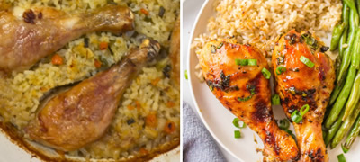 Домашен ручек за почетници: Рецепт за ориз и пилешки копани во рерна