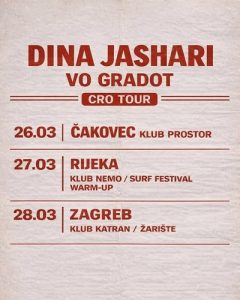 Дина Јашари со нова интернационална приказна – најавена турнеја низ Хрватска