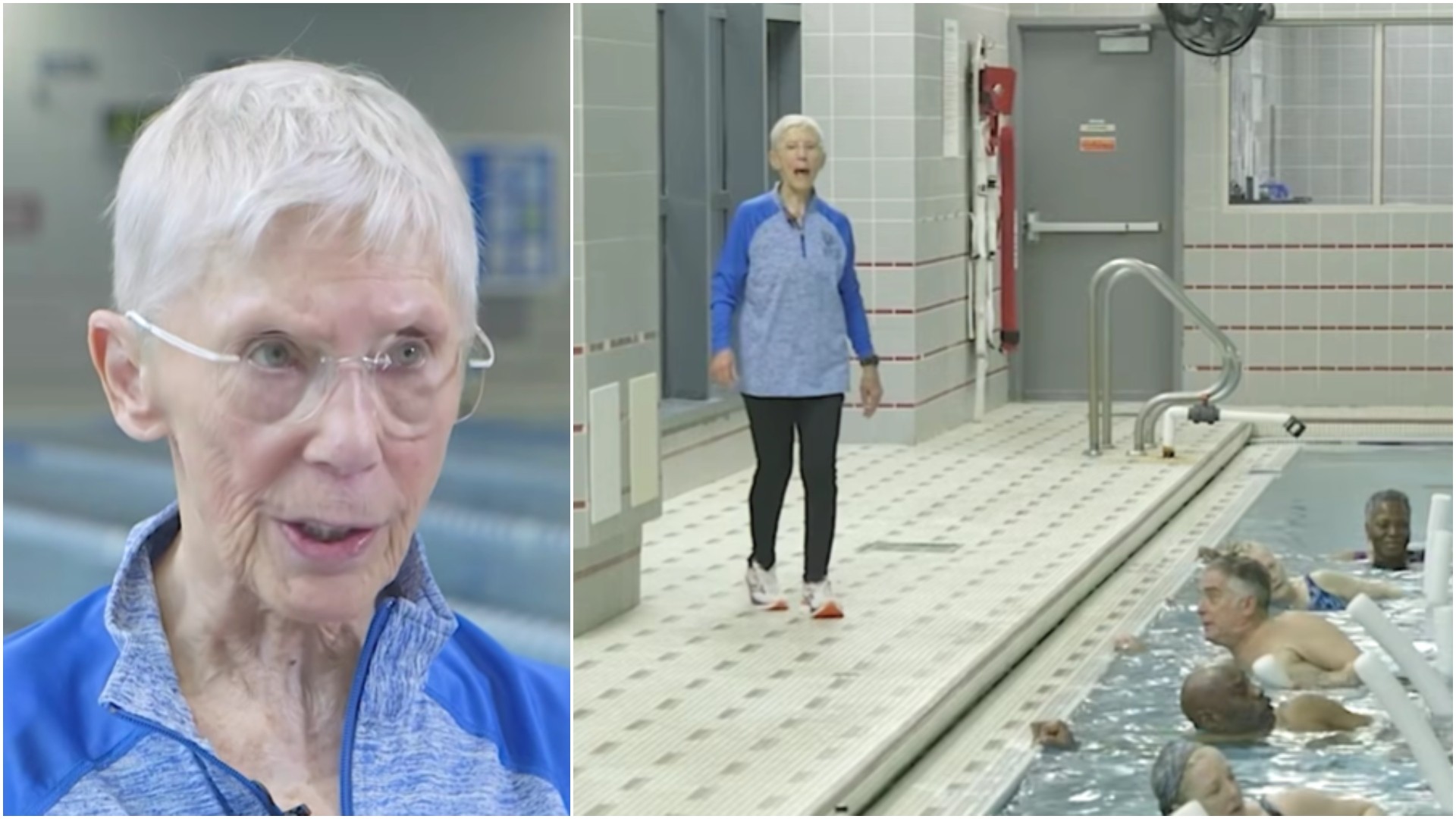 Од преживеана во втората светска војна до фитнес инспирација: 86-годишна жена крева тегови, трча маратони и држи часови за воден аеробик