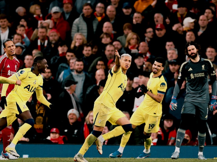 Тотнем со гол на Ришарлисон во 90. минута се спаси од пораз кај Ливерпул (ВИДЕО)