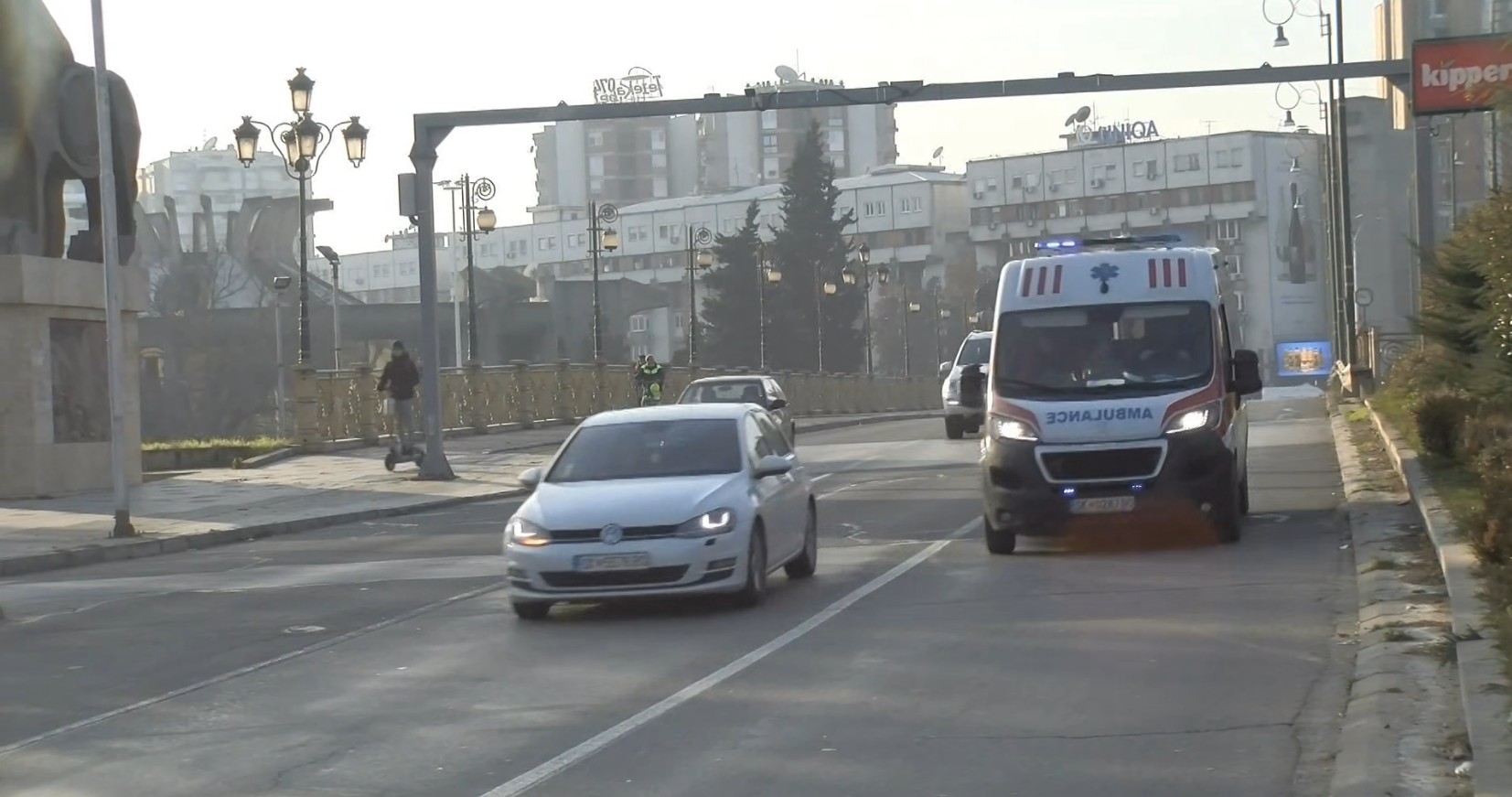 Брзата помош бележи намален број интервенции на сообраќајки од почетокот на “Безбеден град”