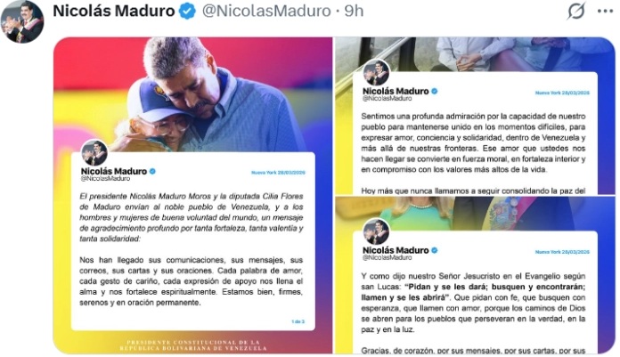 ПРВА ПОРАКА ОД МАДУРО ПО АПСЕЊЕТО: Никој во Венецуела нека не скршне од патот на дијалогот, соживотот и почитувањето