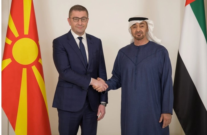Мицкоски во телефонски разговор со претседателот на ОАЕ: Нападите врз суверени држави и заканите кон цивилното население се нарушување на меѓународното право
