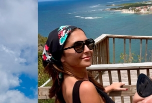 Сања Маринковиќ се огласи од Карибите: Водителката го покажа тенкиот струк